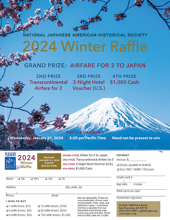 2024 Winter Raffle Winners Announced National Japanese American